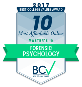 10 MOST AFFORDABLE ONLINE MASTER’S DEGREES IN FORENSIC PSYCHOLOGY