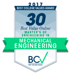 30 BEST VALUE ONLINE MASTER’S OF ENGINEERING IN MECHANICAL ENGINEERING