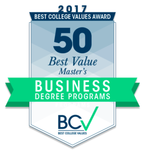 50 Best Value Master's in Business Degrees 2017
